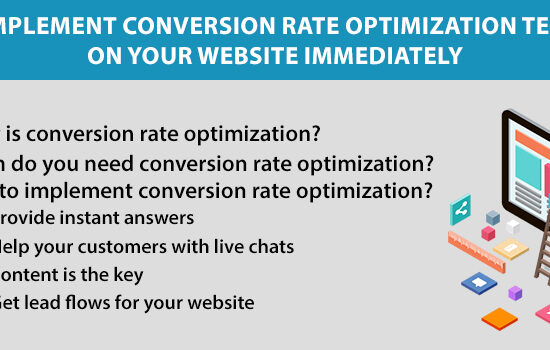 How To Implement Conversion Rate Optimization Techniques On Your Website Immediately